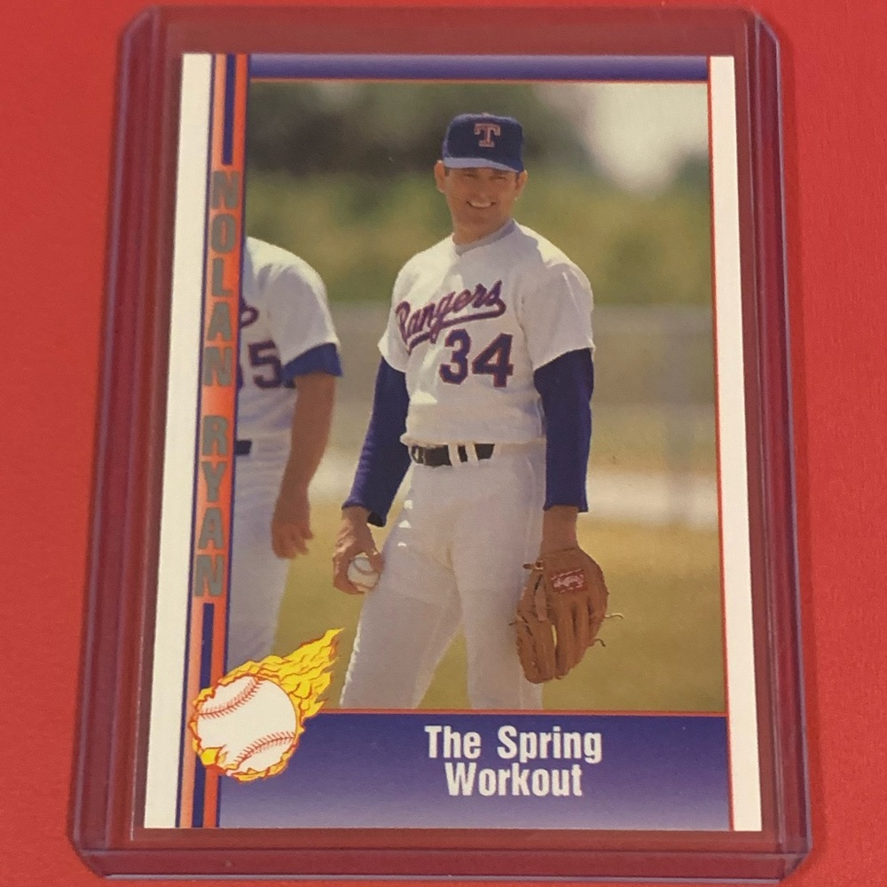 The Spring Workout #87 1991 Pacific Nolan Ryan Baseball Trading Card